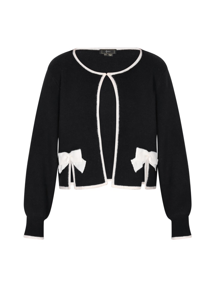 Damen Cardigan in Schwarz Weiss