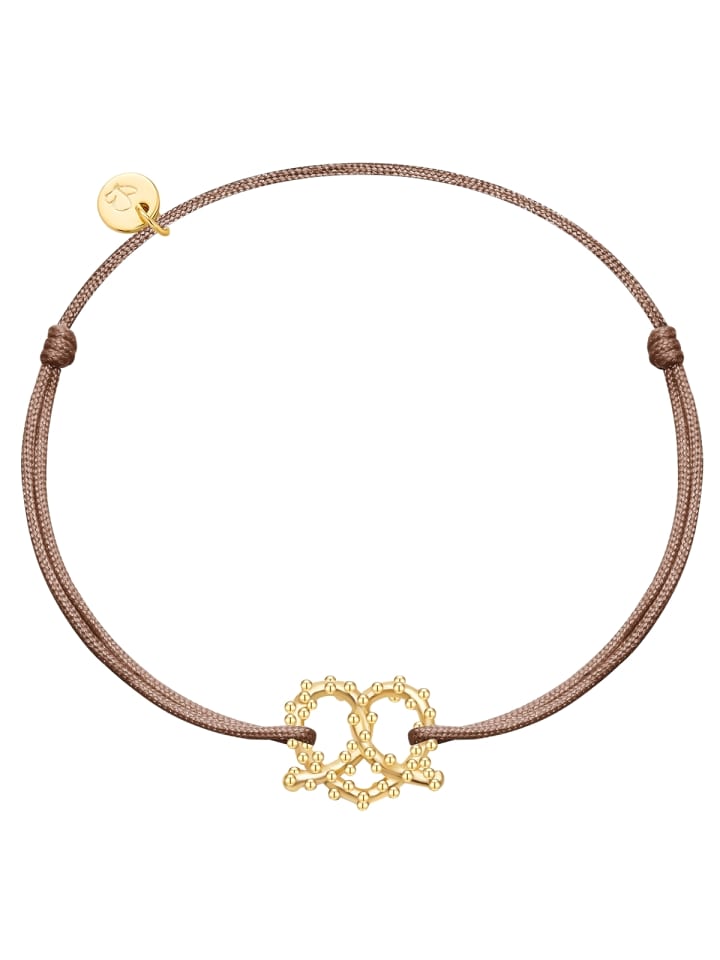 Armband Herz-Breze aus Sterling Silber in gelbgold