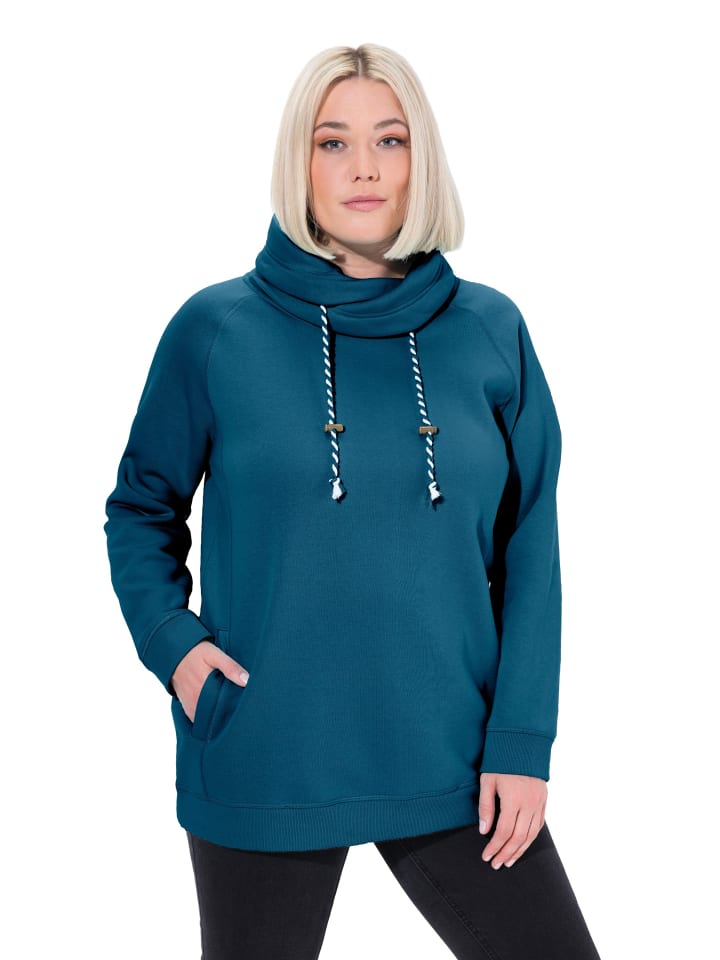 Sweatshirt in blaugrün