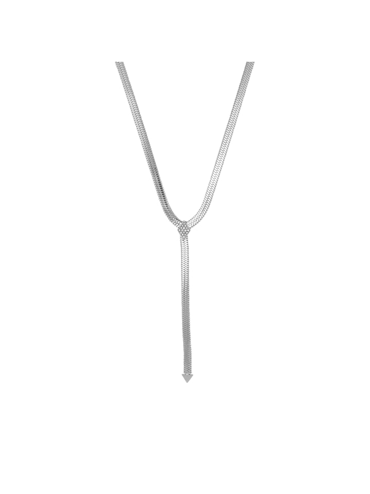 Y-Collier Edelstahl in Weiß