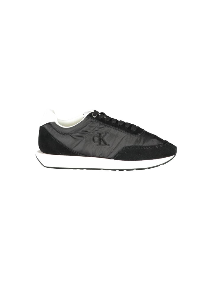 Schwarz Polyester Damen Sneaker