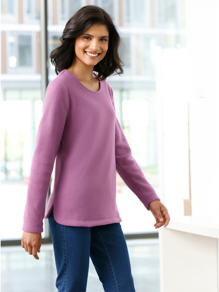 Fleece-Shirt in violett