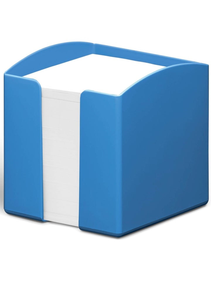 Zettelbox Eco gefüllt 10x10,5x10cm blau