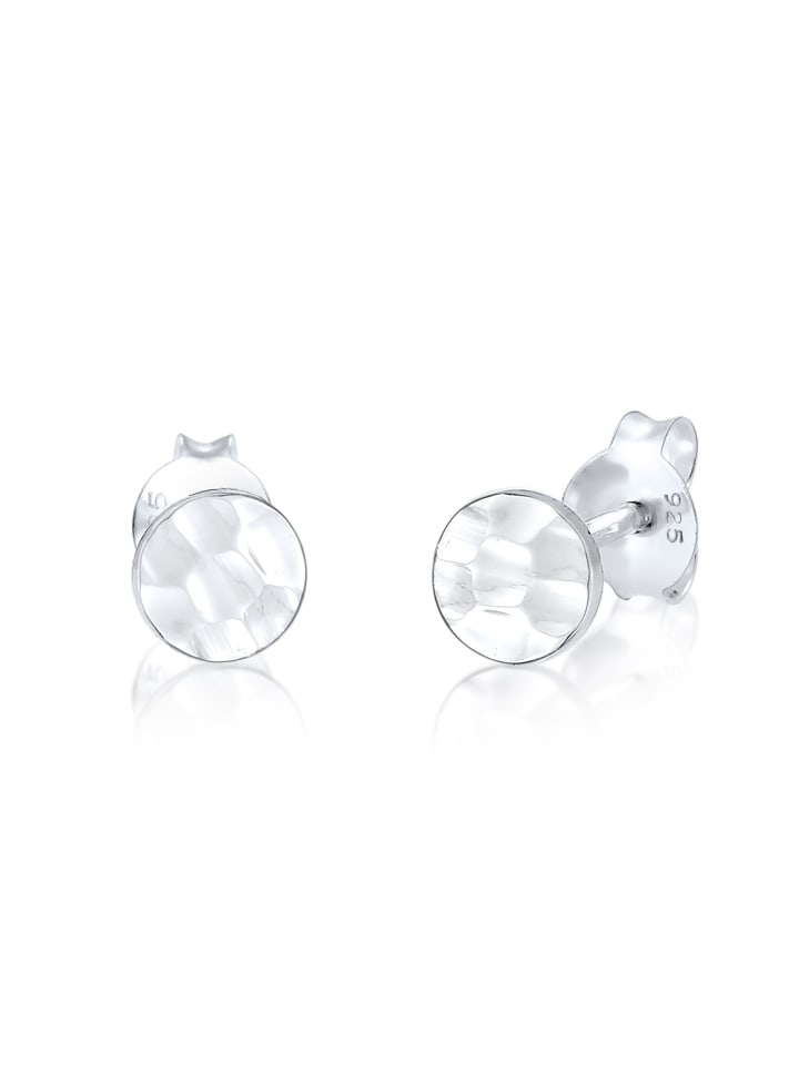 Ohrringe 925 Sterling Silber Geo in Silber