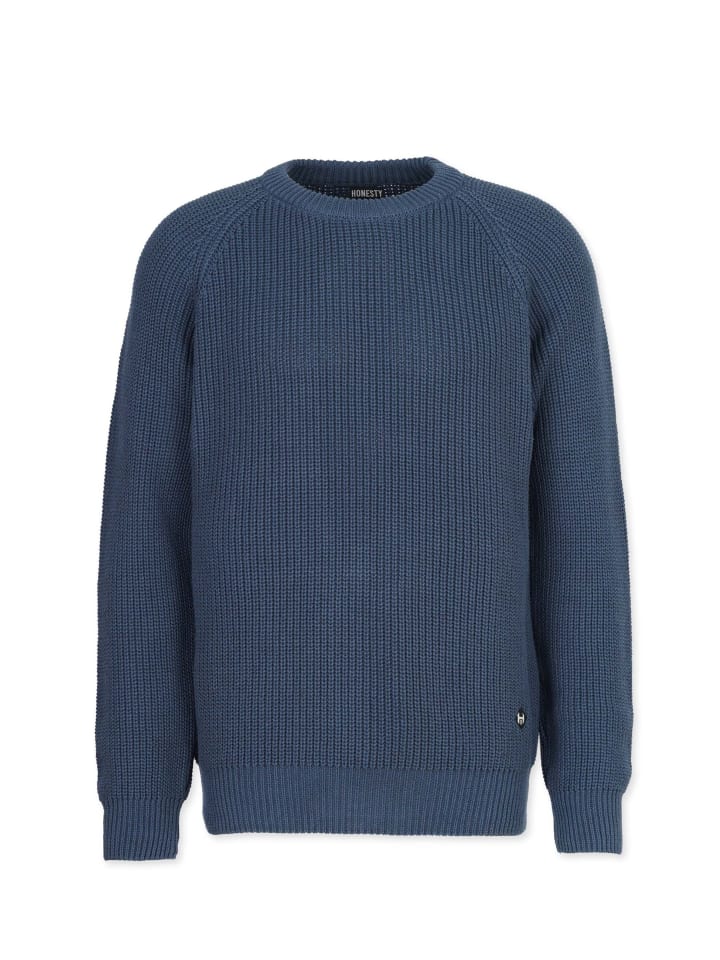 Knitter " Rib " in blau