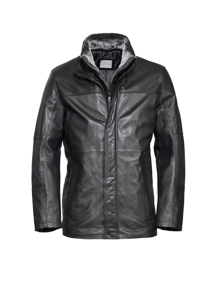Lederjacke BULUCA in Schwarz