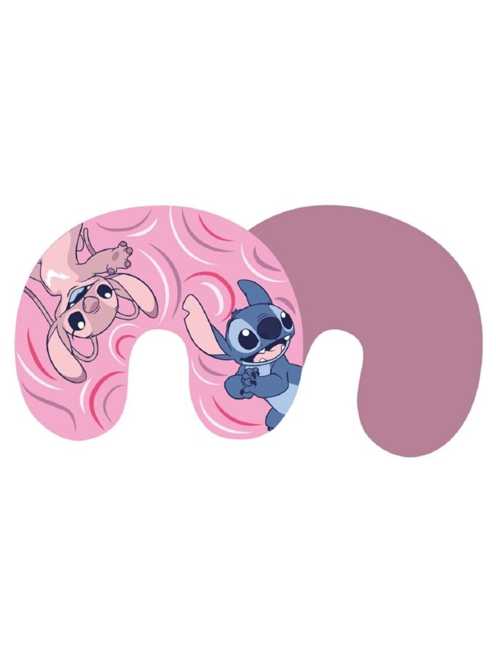 Lilo & Stitch Reise Kissen – Weiches Kissen für angenehme Reisen in Rosa
