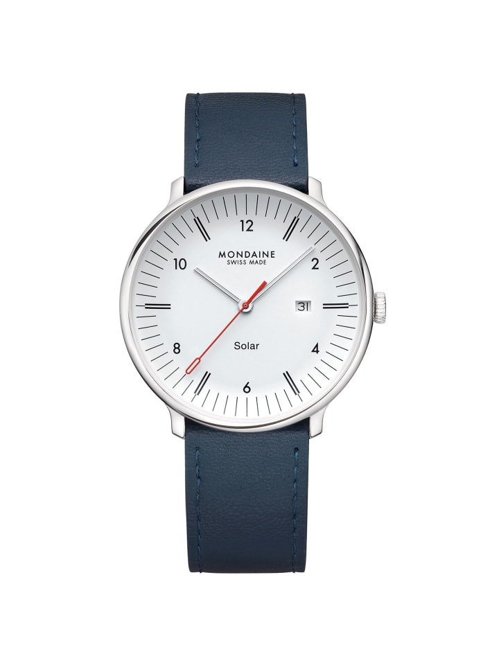 Herrenuhr Doppio Solar Blau/Weiß 41 mm