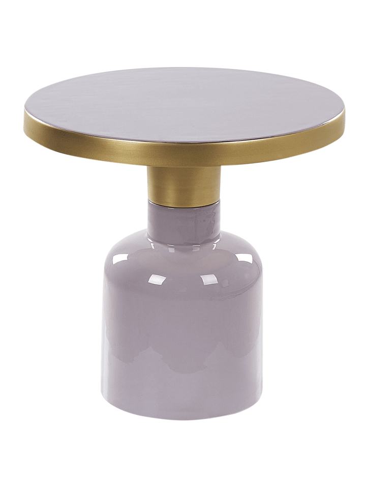 Beistelltisch LOMITA in Violett/Messing - (W) 45 x (H) 45 x (L) 45 cm