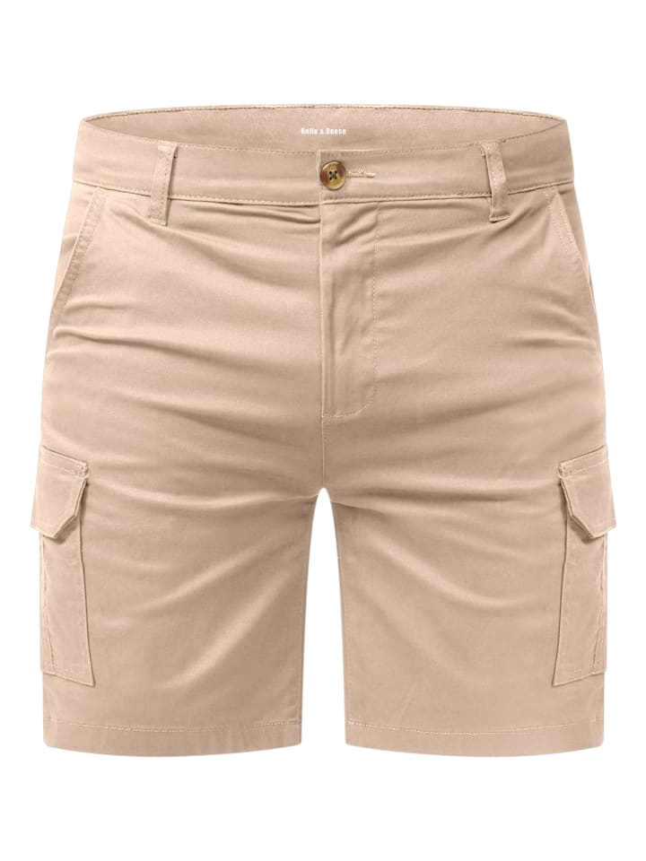 Shorts - mit Cargotaschen & Stretchanteil Kurze Hose Bermuda in Stone