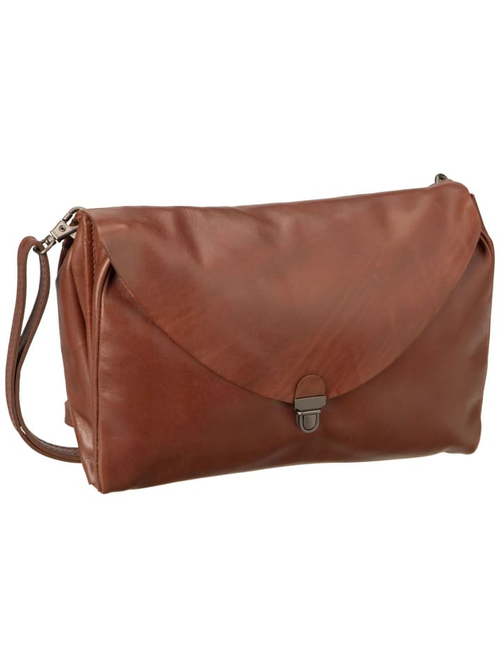 Bodybag Fold Handbag Clutch L FO3 in Cognac