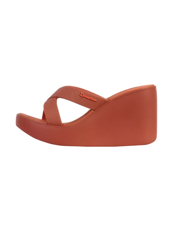 High Fashion II – Sandalen mit Keilabsatz zum Hineinschlüpfen Rose