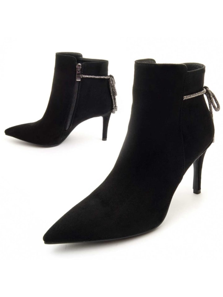 Boots ette mit Absatz, Lazont in Schwarz
