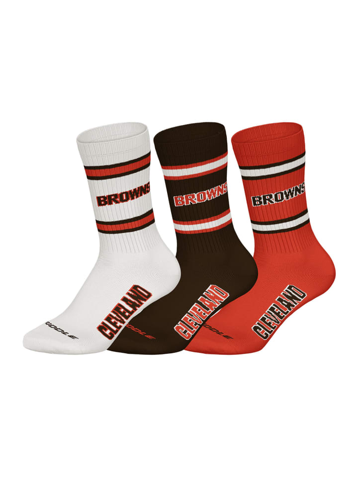 Freizeitsocken Cleveland Browns in BRN/WHT/ORG