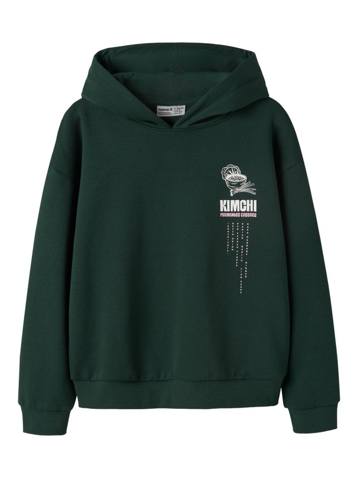 Kapuzensweatshirt Hoodie Nkfoda in pine grove