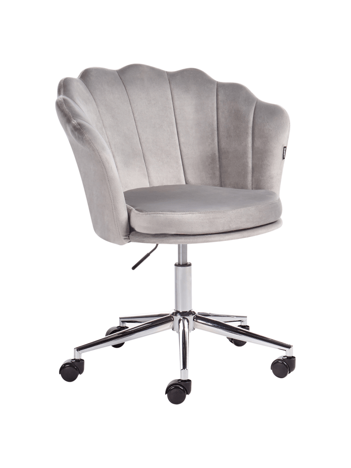 Bürostuhl MONTICELLO in Grau/Schwarz/Silber - (W) 60 x (H) 79 x (L) 60 cm