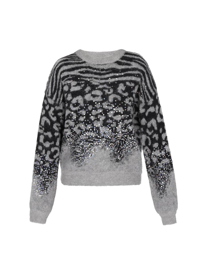 Women Sweater in grey black