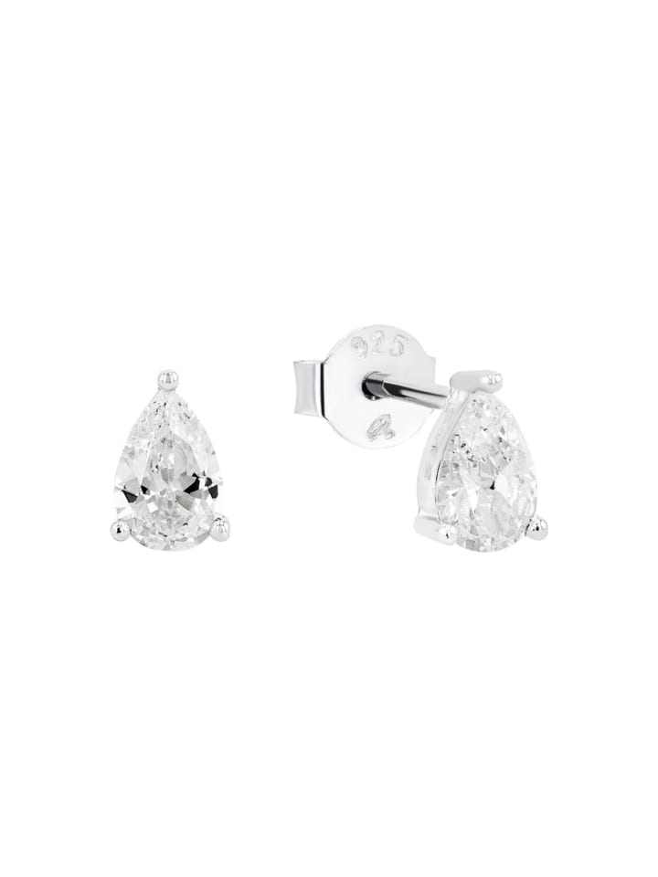 Ohrstecker Silber 925, rhodiniert in silber