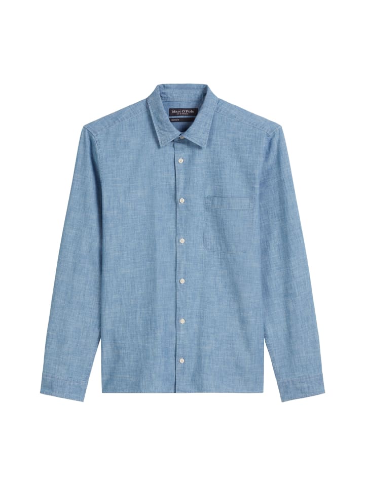 Hemd shaped in Medium Blue