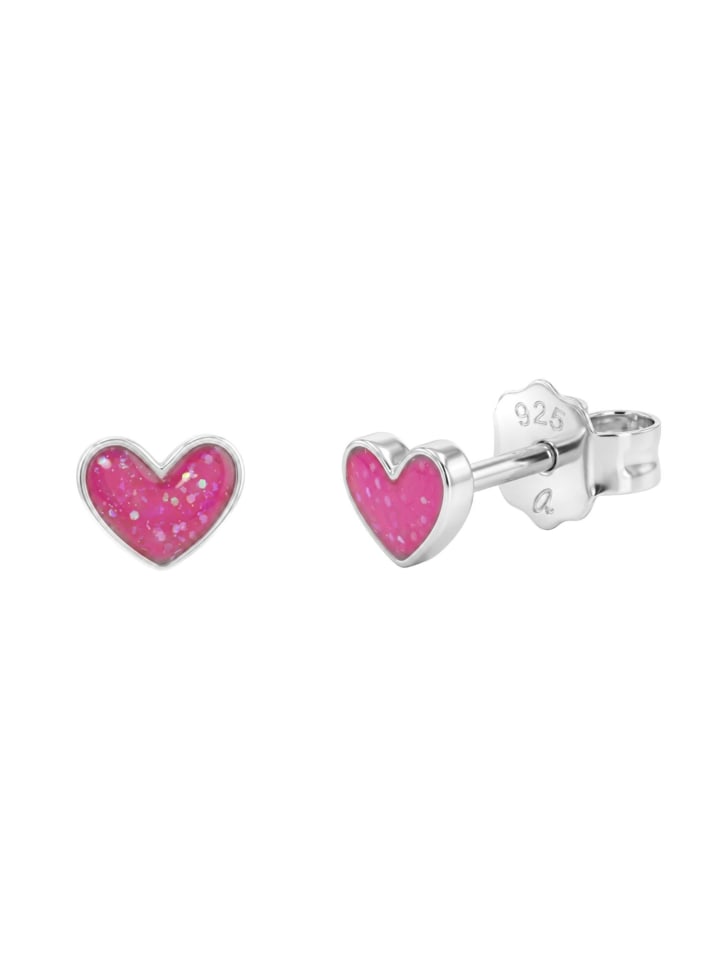 Ohrstecker Silber 925, rhodiniert in pink