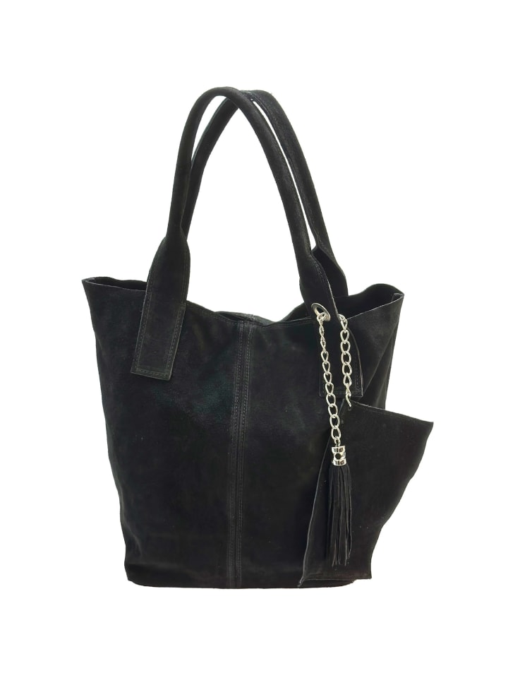 Rucksack in Nero - Rot