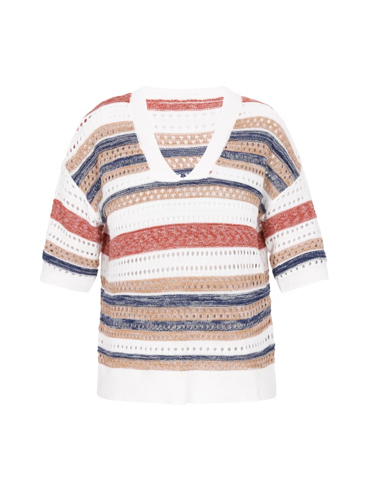 Women Sweater in white multicolor