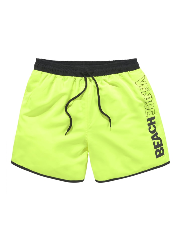 Badeshorts in limette