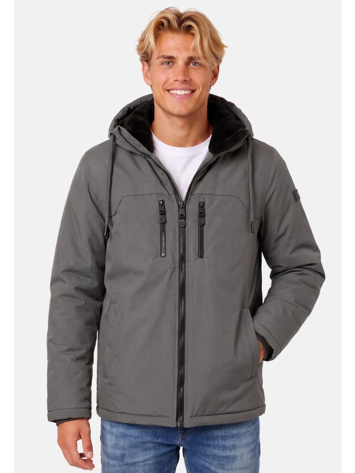 A. Salvarini Herren Winterjacke AS332 in Dunkelgrau