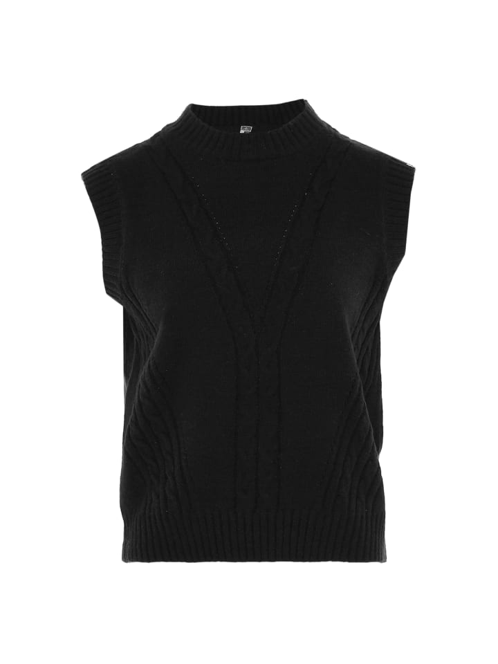 Damen Strick Pullunder in SCHWARZ