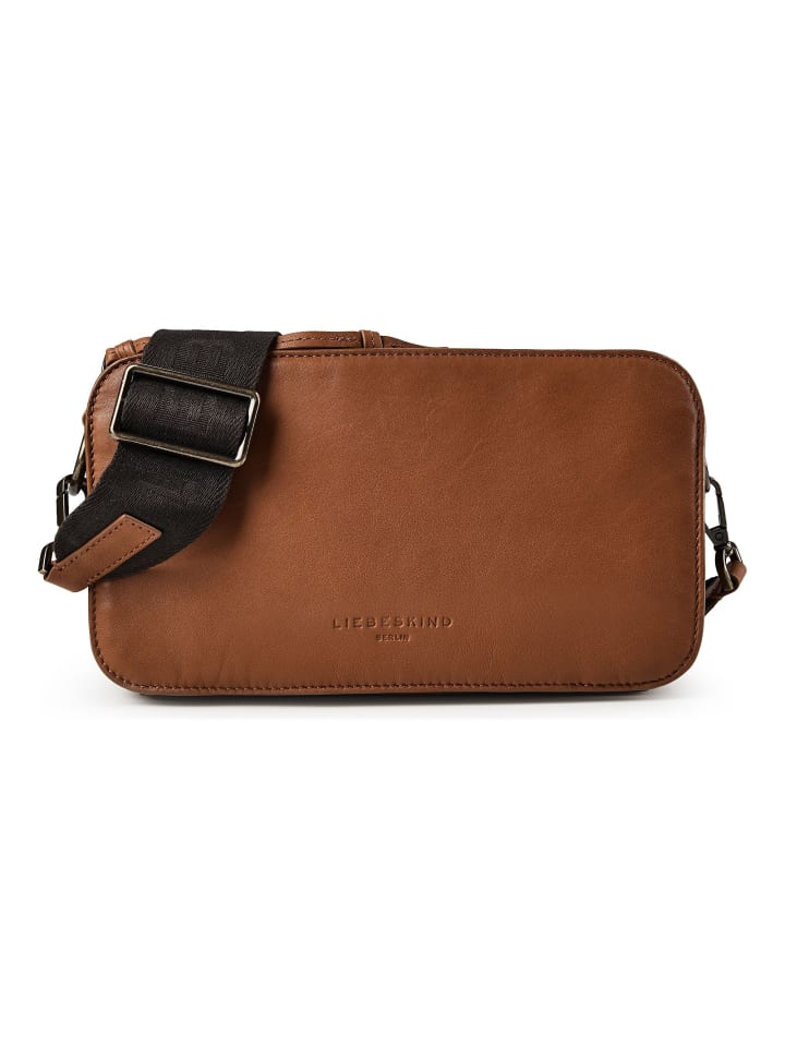 Clarice Umhängetasche Leder 27 cm cognac