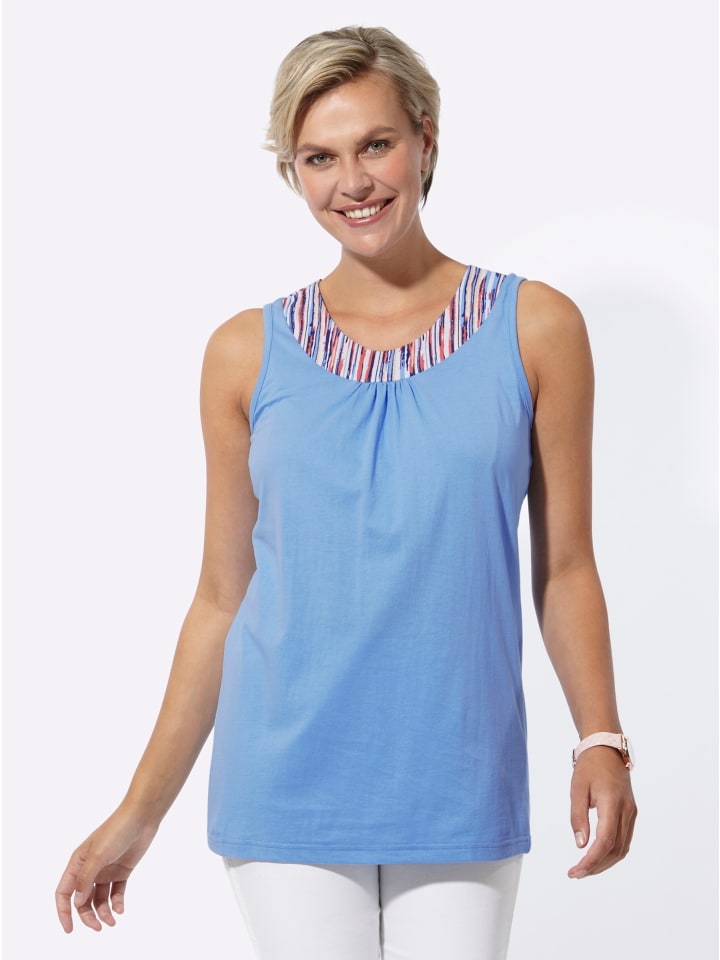 Shirttop in himmelblau