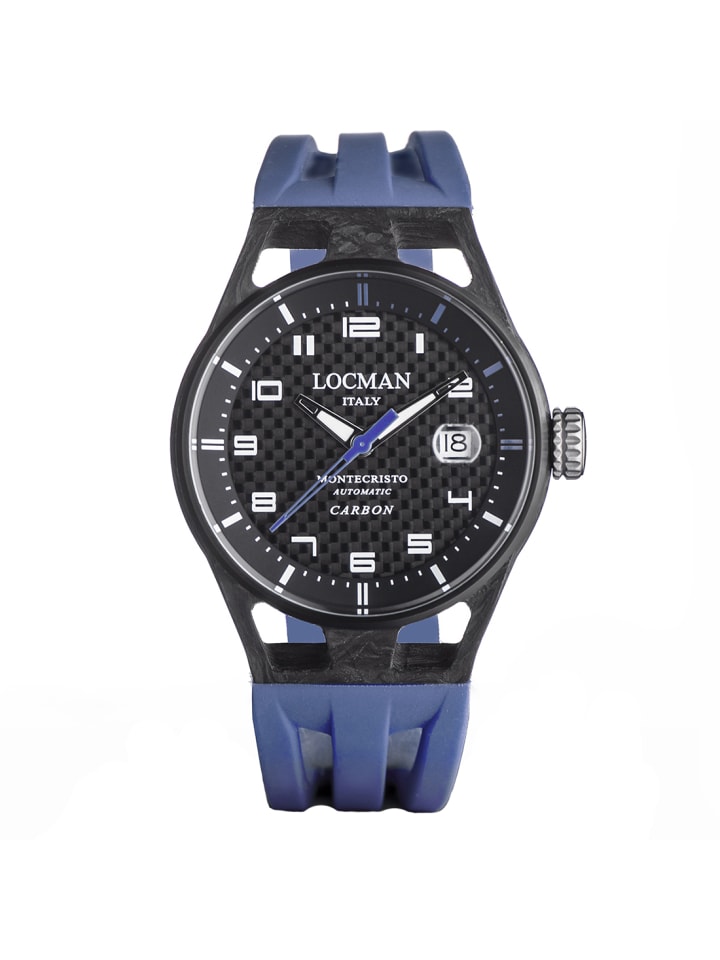 Herrenuhr "Montecristo Carbon" in Blau