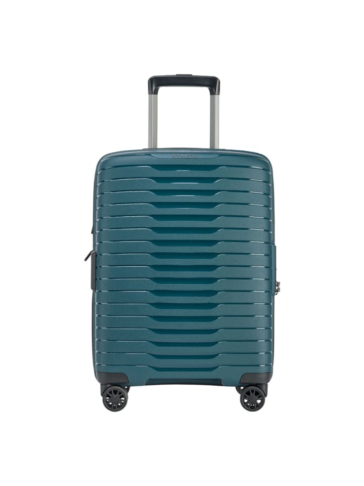 Novium 4 Rollen Kabinentrolley S 55 cm mit Dehnfalte petrol