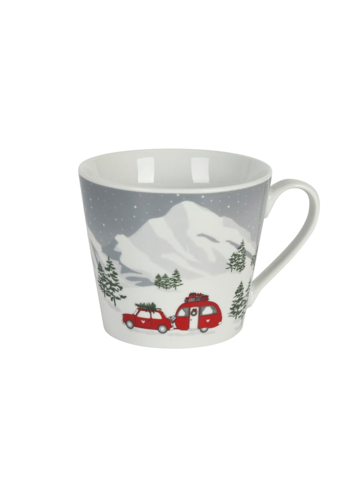 Happy Cup Tasse aus Caravan in the snow in weiss
