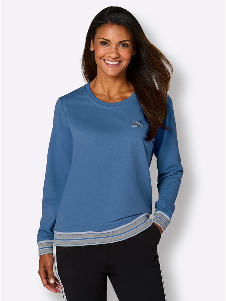 Shirt in mittelblau