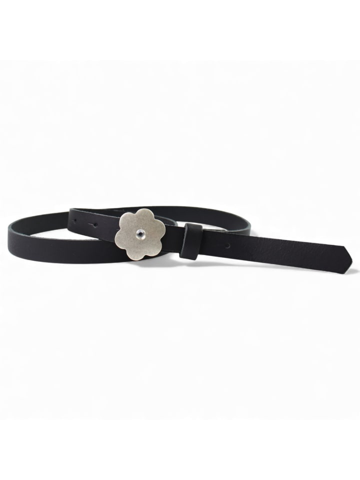 Ledergürtel in Schwarz