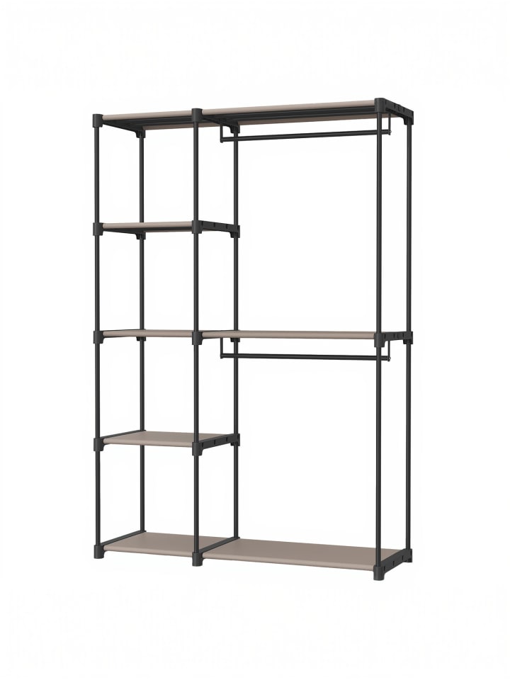 Kleiderschrank Rylan in Taupe - (B)43 x (H)182 x (T)124 cm