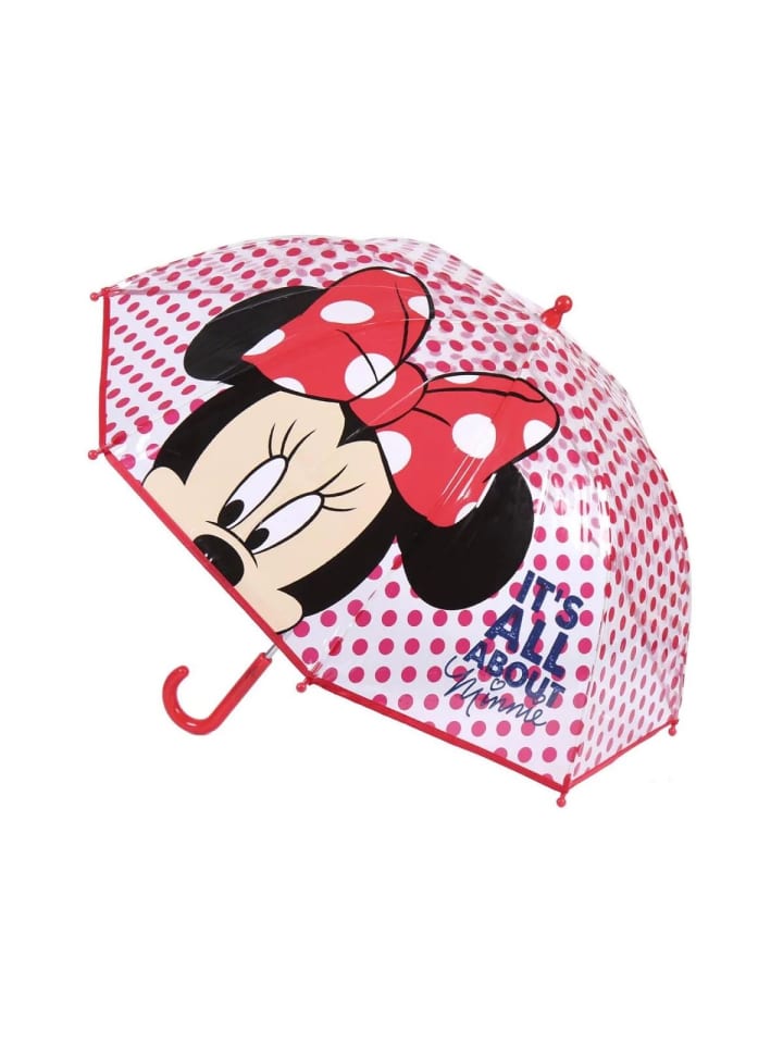 Minnie Dots Kinder transparenter Regenschirm Ø71 cm