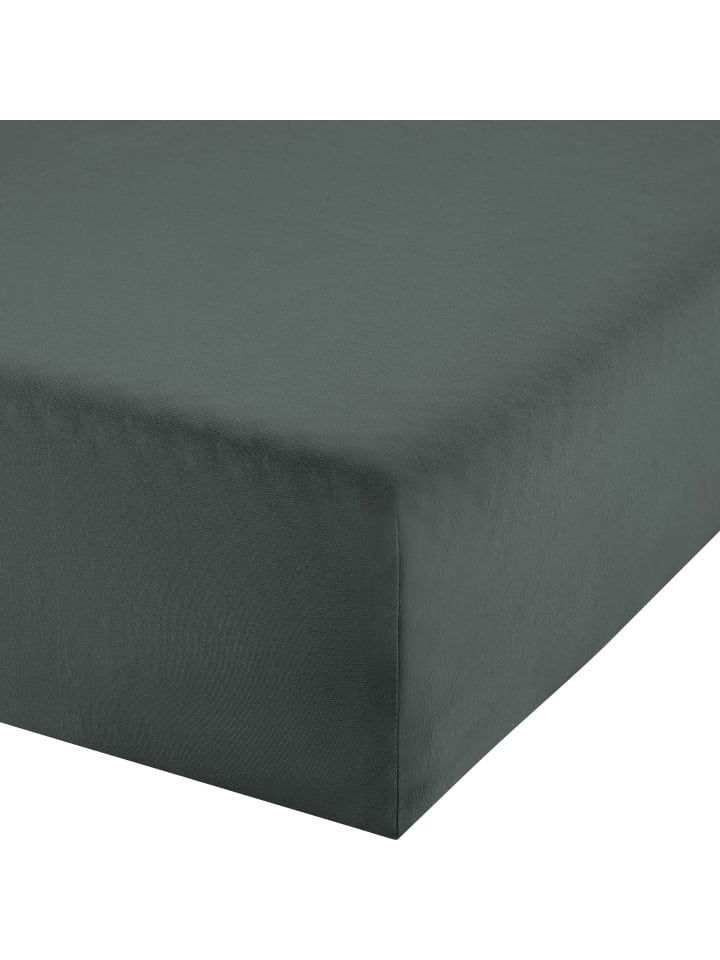 Single-Jersey Boxspringbett-Spannbettlaken Freising in anthrazit