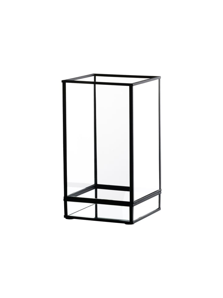 Windlicht Nero in Schwarz-Transparent 22 cm
