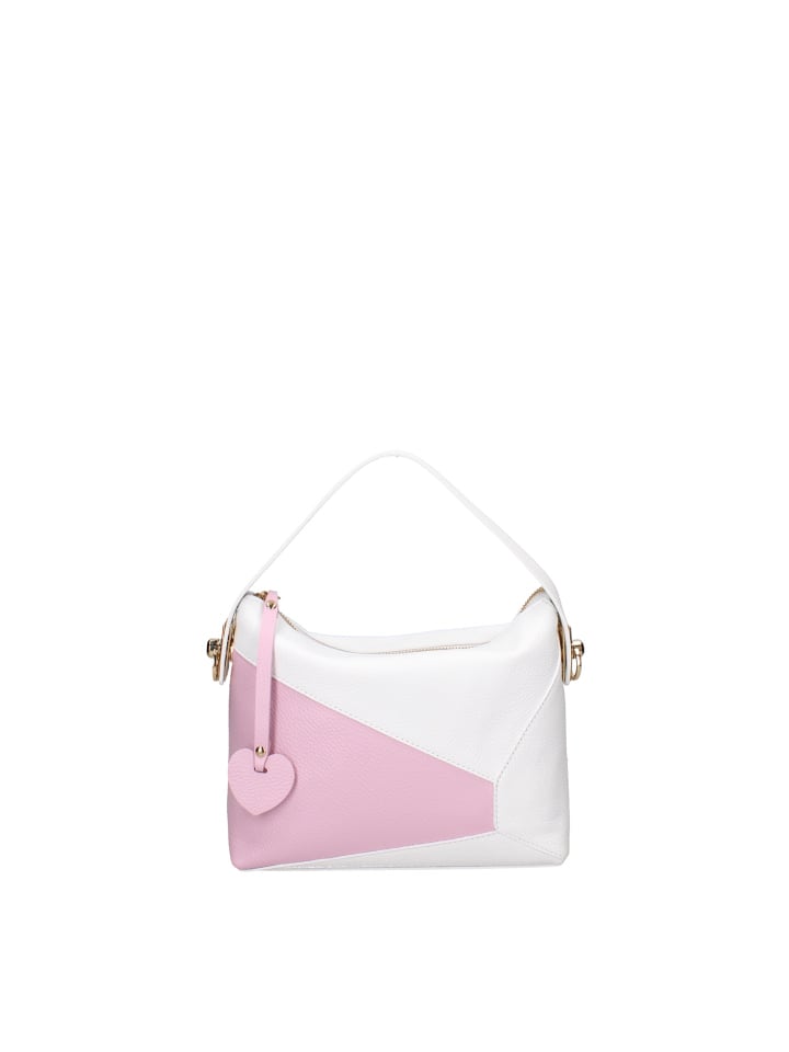 Handtasche in BIANCO E ROSA