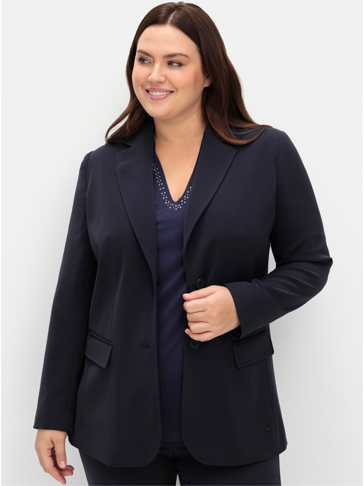 Blazer in tiefblau