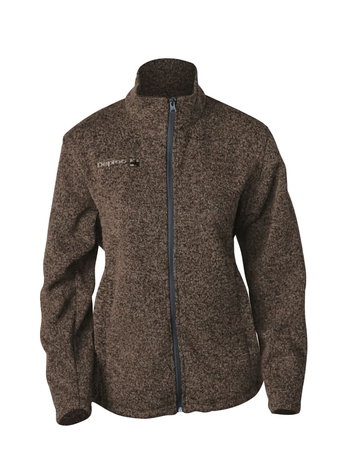 Strickfleecejacke ELKFORD in Braun