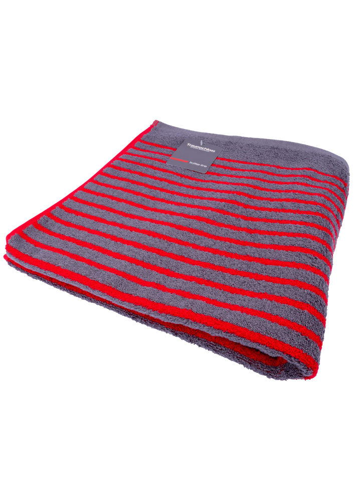 Frottier-Line Stripes Duschtuch in rot