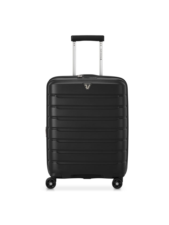 B-Flying Move 4 Rollen Kabinentrolley 55 cm mit Dehnfalte nero