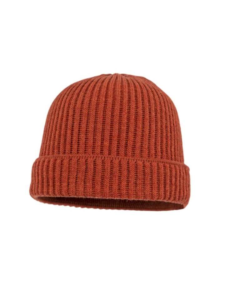 Strickmütze in rot
