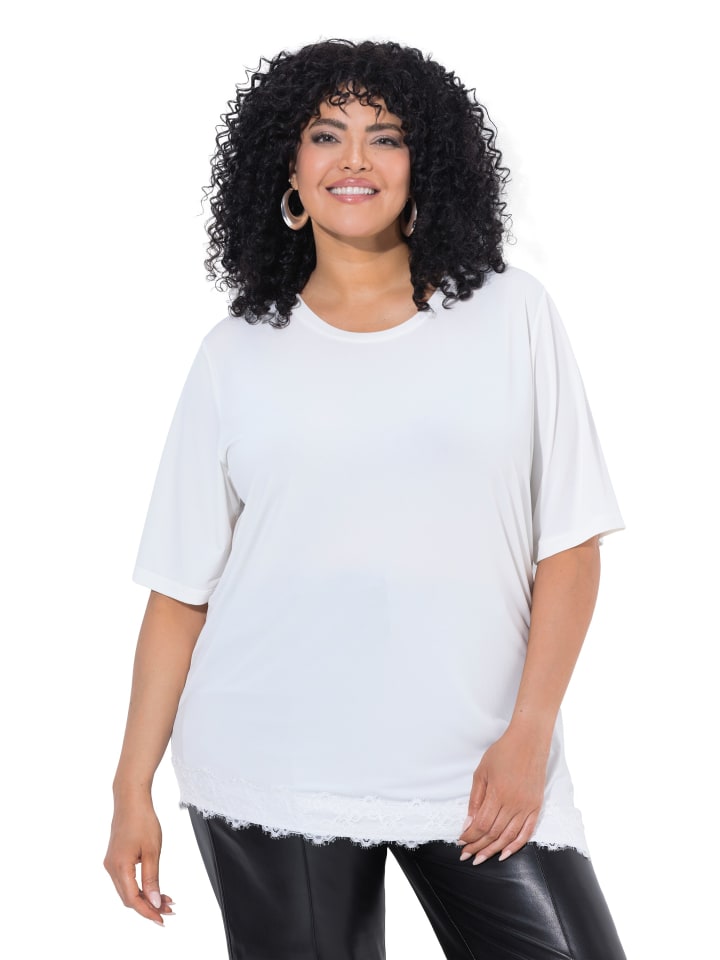 Shirt in wollweiß