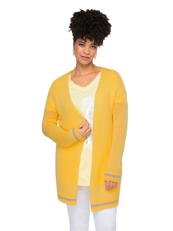 Strickjacke in zitrone