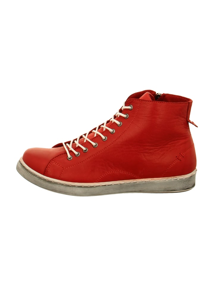Komfort Stiefeletten in Rot