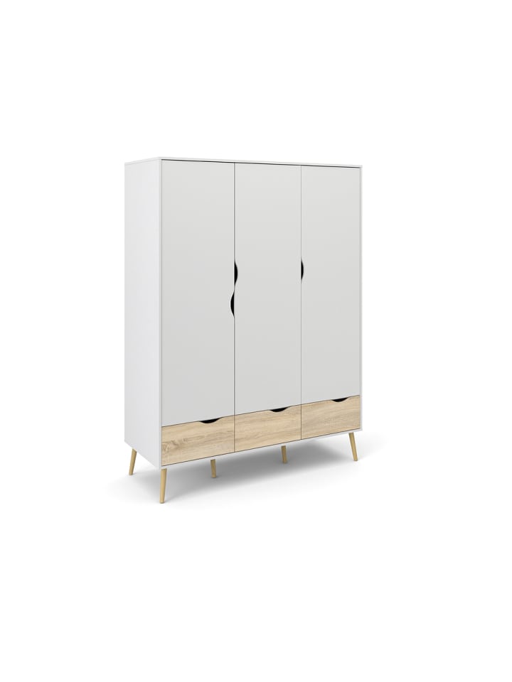 Kleiderschrank Napoli Weiß 147 x 58 cm